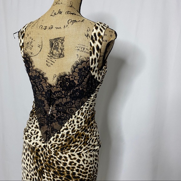 Tadashi Silk Animal Print Dress - Picture 7 of 13